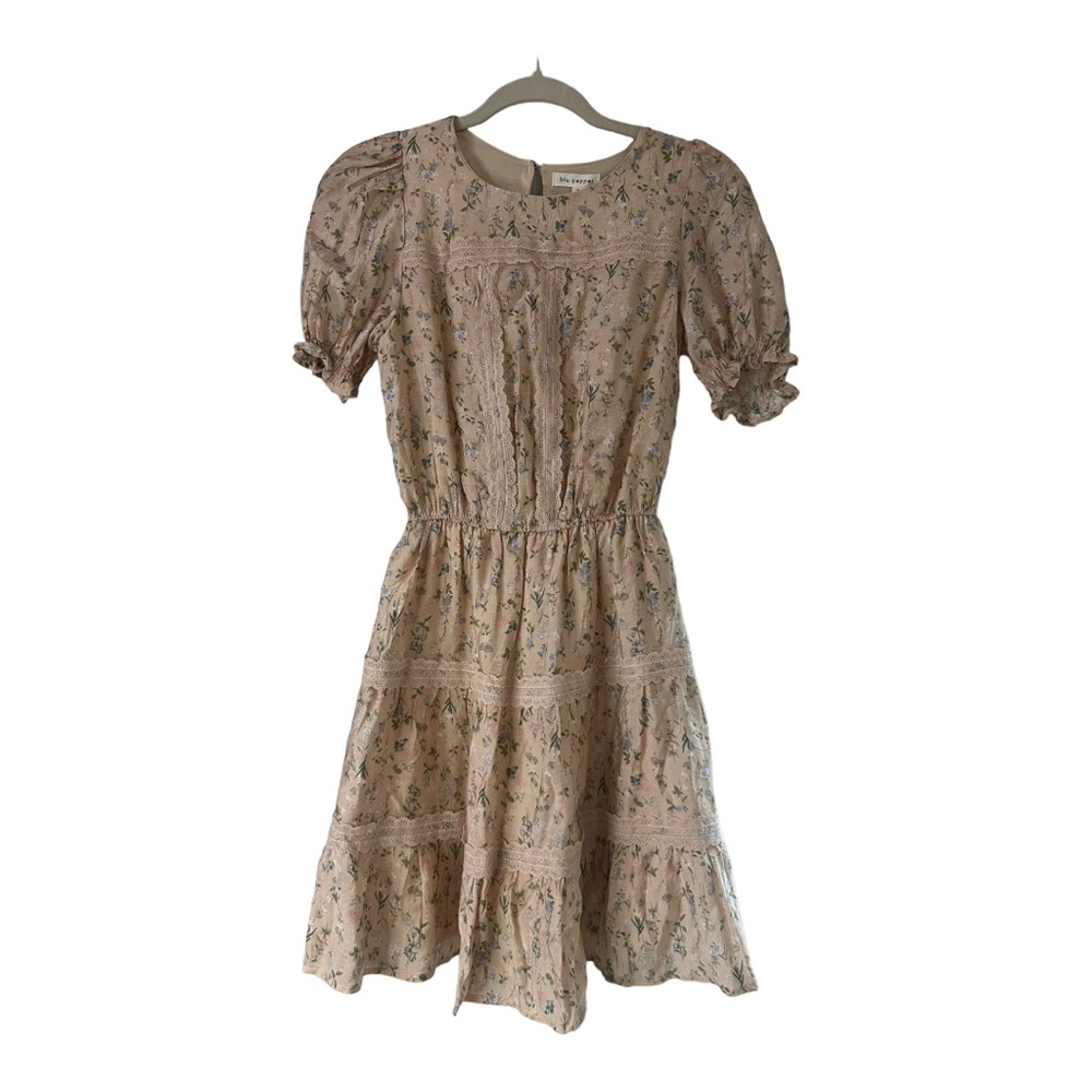 Anthropologie brand blu pepper Floral Cottage Core Lace Dress Size Small